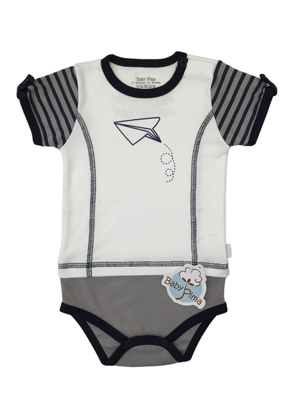 Conjunto avión gris